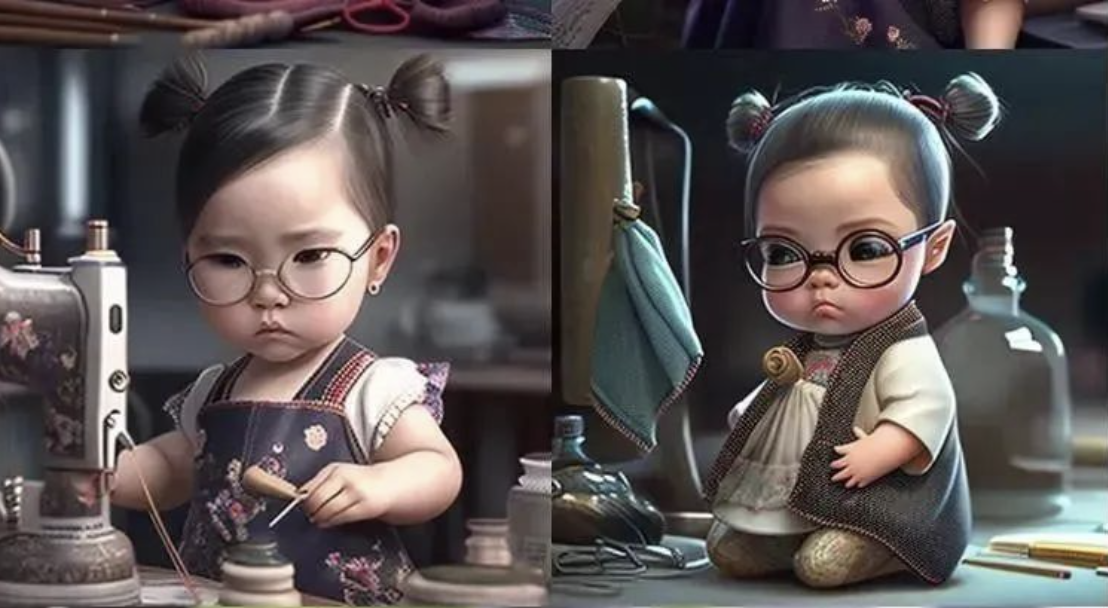 【901期】人工智能Midjourney，400组萌娃职业绘画关键词来了